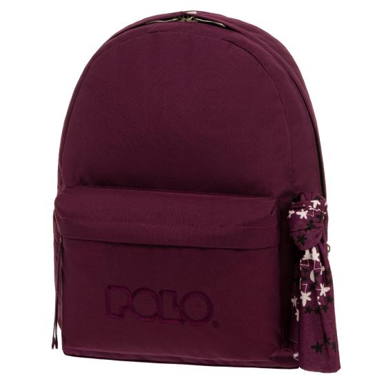 POLO Σχολική τσάντα πλάτης 901135-4800 ORIGINAL 2023 Βυσσινί