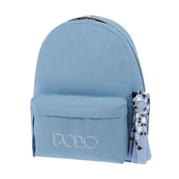 POLO Σχολική τσάντα πλάτης 901135-5302 ORIGINAL 2023 Γαλάζιο