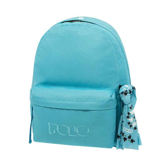 POLO Σχολική τσάντα πλάτης 901135-5601 ORIGINAL 2023 Σιέλ