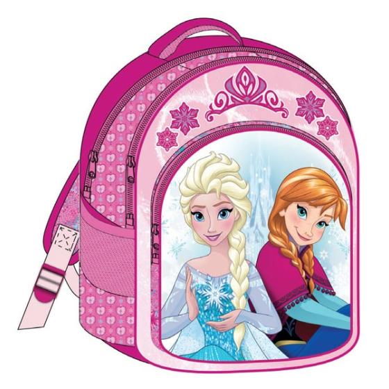 Σχολική τσάντα πλάτης FROZEN ροζ ANNA & ELSA με 3 θήκες 32x43x18cm 2016 Νο2