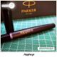 SET GIFTPACK PARKER IM Vibrant Rings Amethyst Purple PVD Στυλό διαρκείας & Στυλό Roller Ball