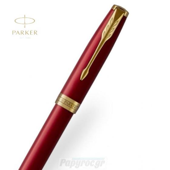 Πένα Parker NEW SONNET CORE RED Lacquer GT 18Κ 1931474