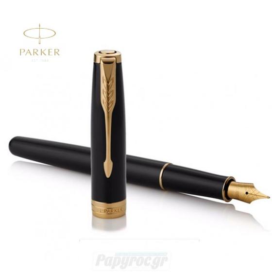 Πένα Parker NEW SONNET CORE Black Lacquer GT 18Κ 1931495