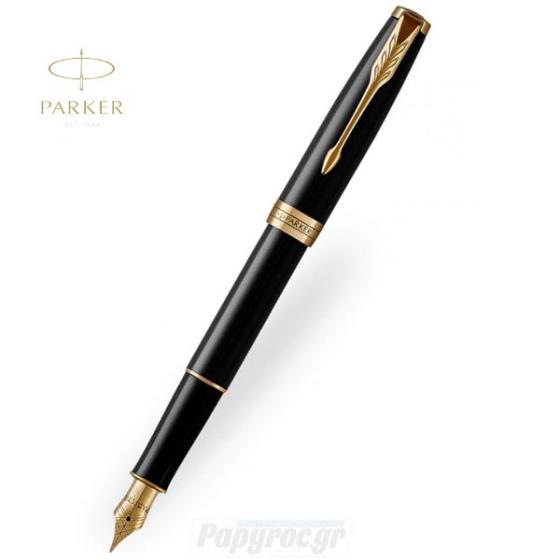 Πένα Parker NEW SONNET CORE Black Lacquer GT 18Κ 1931495