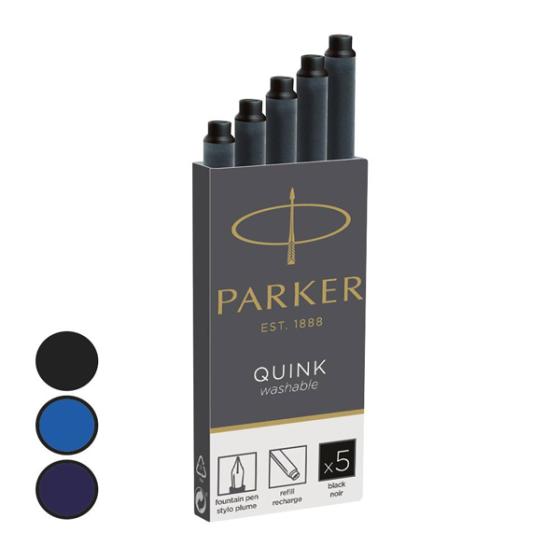 Μελάνι πένας PARKER μεγάλο BLUE - BLACK (5 τεμάχια) 1950404