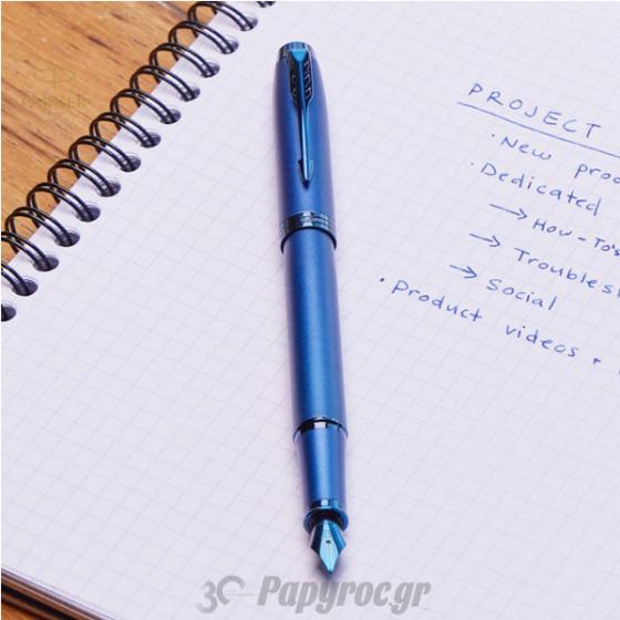 SET GIFTPACK PARKER IM MONOCHROME BLUE Πένα & Parker Notebook