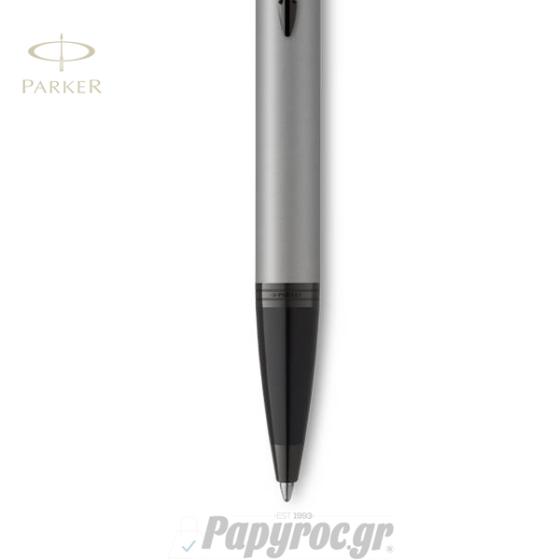 SET GIFTPACK PARKER Roller Ball & Στυλό διαρκείας NEW I.M MONOCHROME SILVER