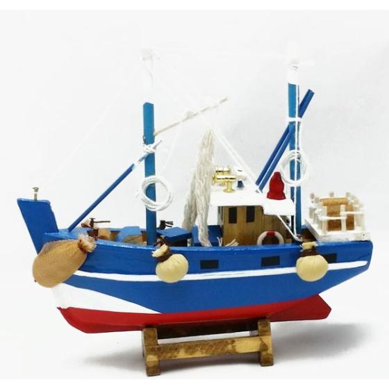 Ξύλινη βάρκα καϊκι 24cmX22cm