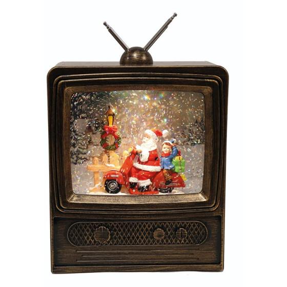 Χριστουγεννιάτικη Μουσική Τηλεόραση Άγιος Βασίλης 15.5×7×23cm