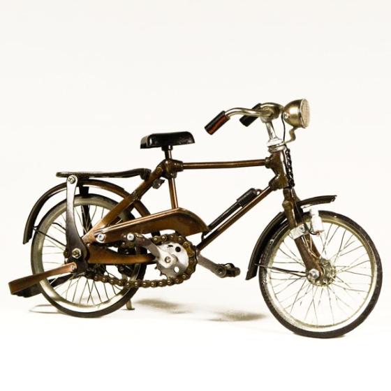 Vintage Διακοσμητικό μεταλλική μινιατούρα - Ποδήλατο Μεταλλικό 28 cm