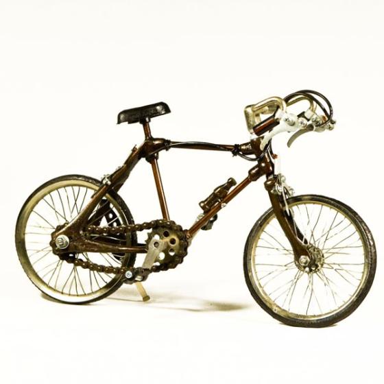 Vintage Διακοσμητικό μεταλλική μινιατούρα - Ποδήλατο Αθλητικό 28 cm 