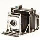 Vintage Μινιατούρα σιδερένια Φωτογραφική κάμερα επιτραπέζια 19.0 cm