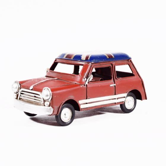 Vintage Διακοσμητικό Αυτοκίνητο Mini Κόκκινο 16cm