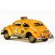 Vintage Διακοσμητικό μινιατούρα Σκαραβαίος Taxi Κίτρινο 25.0 cm