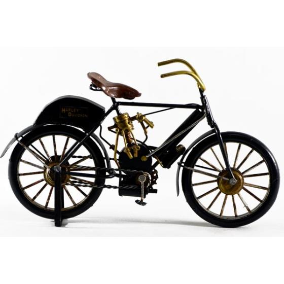 Vintage Διακοσμητικό μεταλλική μινιατούρα - Μαύρο ποδήλατο 26cm