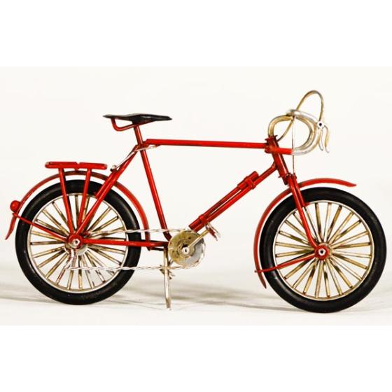 Vintage Διακοσμητικό μεταλλική μινιατούρα - Κόκκινο Αγωνιστικό Ποδήλατο 23cm