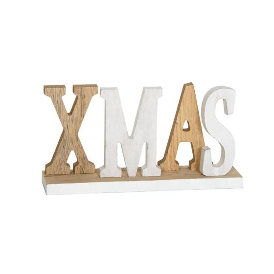Χριστουγεννιάτικο διακοσμητικό ξύλινο XMAS 11x22cm
