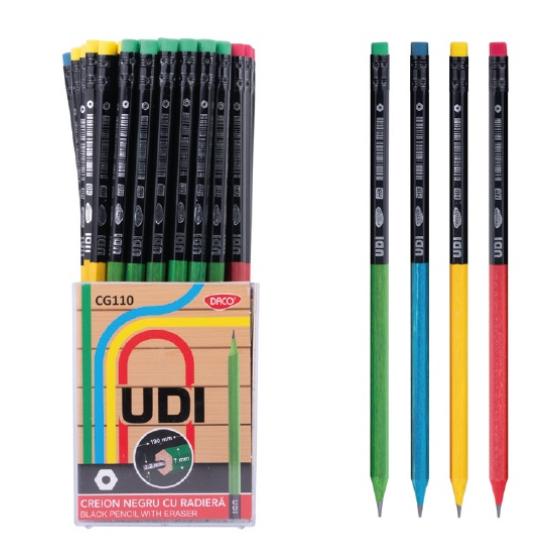 Μολύβι με γόμα DACO UDI GRAPHITE HB