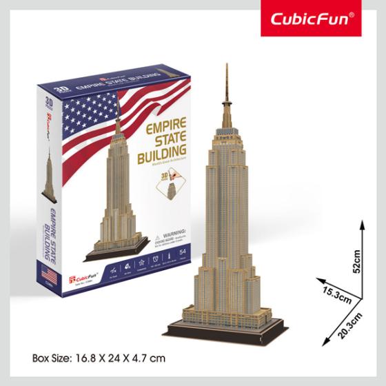 3d Παζλ CUBIC FUN C246h Empire State Building 54 κομμάτια