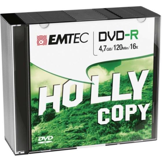 ΔΙΣΚΟΙ EMTEC DVD-R 4,7GB 16X SLIM 10τεμ