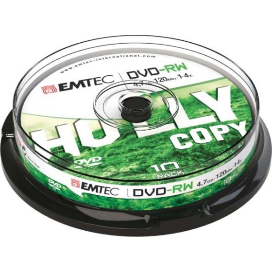 ΔΙΣΚΟΙ EMTEC DVD-RW 4,7GB 4X CB 10τεμ 
