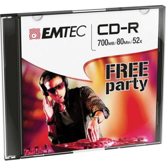 ΔΙΣΚΟΙ EMTEC CD-R 80min/700MB 52X SLIM 10τεμ