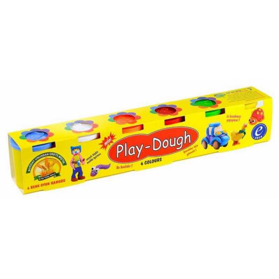 Πλαστοζυμαράκια PLAY-DOUGH MAXI 6 χρώματα 100gr