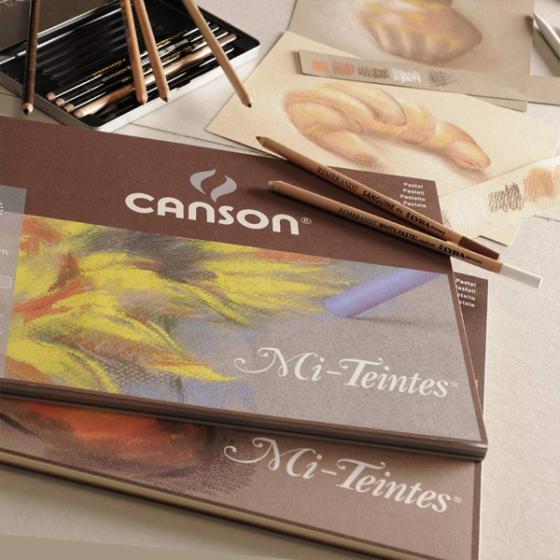 Χαρτόνι ζωγραφικής CANSON Mi-Teintes 50x65cm 160gr WHITE