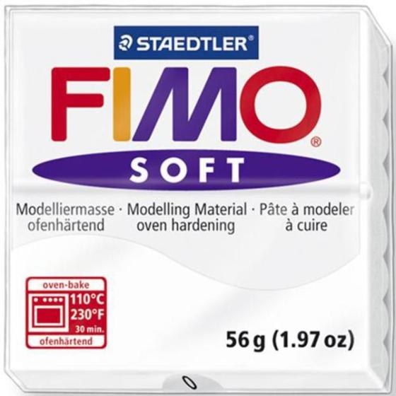 Πηλός Λευκός STAEDTLER 56gr FIMO-SOFT 8020