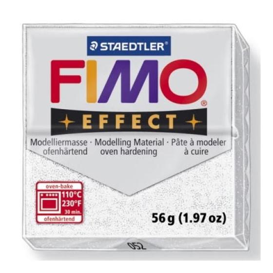 Πηλός Λευκός με Glitter STAEDTLER 56gr FIMO-SOFT 8020