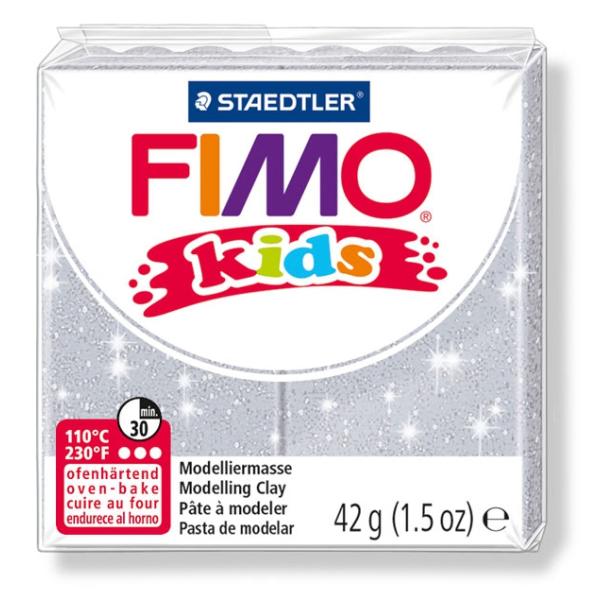 Πηλός Λευκός με glitter STAEDTLER 42gr FIMO-KIDS 8030
