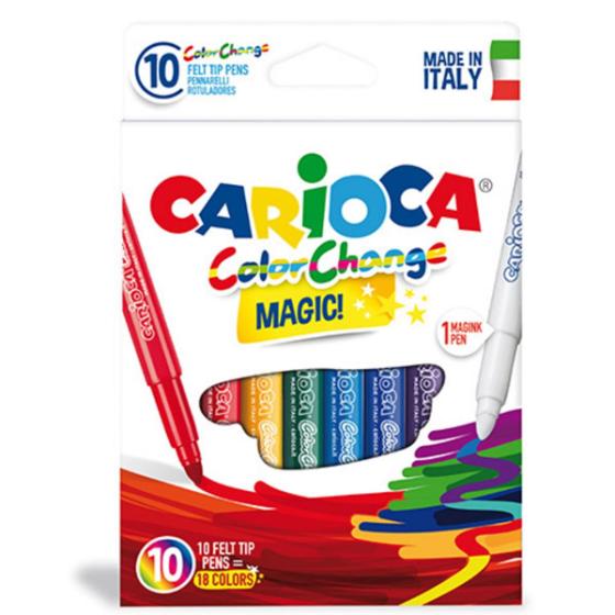 Μαρκαδόροι Ζωγραφικής CARIOCA COLOR CHANGE MAGIC 42737 (10 μαρκαδόροι)