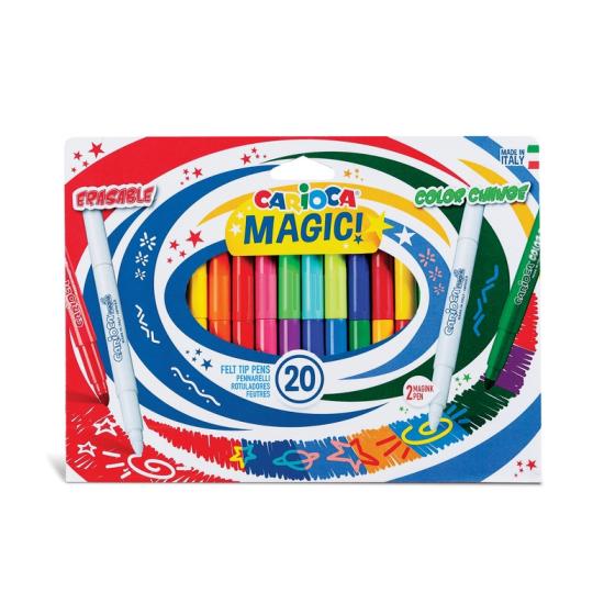 Μαρκαδόροι ζωγραφικής CARIOCA STEREO MAGIC COLORS 20 χρώματα