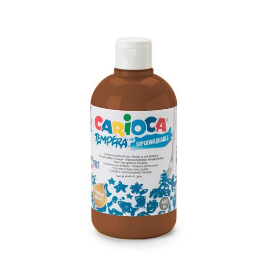 Τέμπερα CARIOCA Superwashable μπουκάλι 500ml ΚΑΦΕ