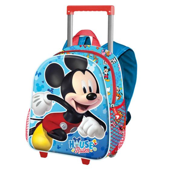 Σχολική τσάντα τρόλεϋ Νηπιαγωγείου KARACTERMANIA 2023 *MICKEY* 3D 26cm X 34cm X 13cm