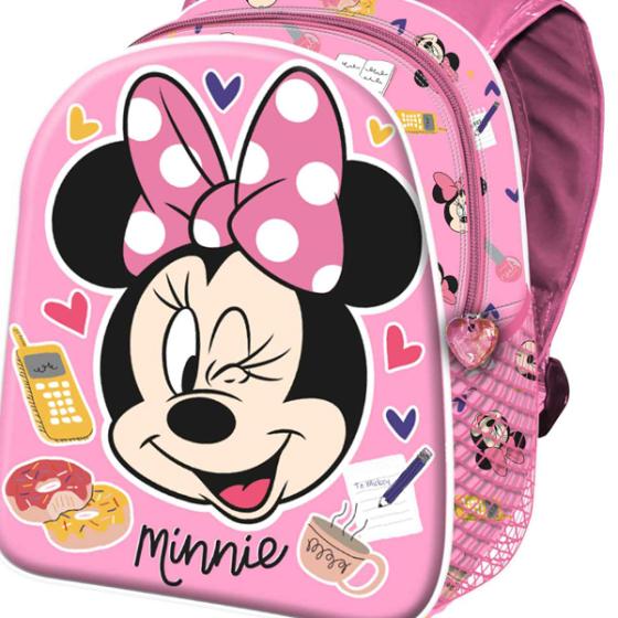 Σχολική τσάντα Νηπιαγωγείου KARACTERMANIA 2023 *MINNIE* Wink 3D 26cm X 31cm X 11cm