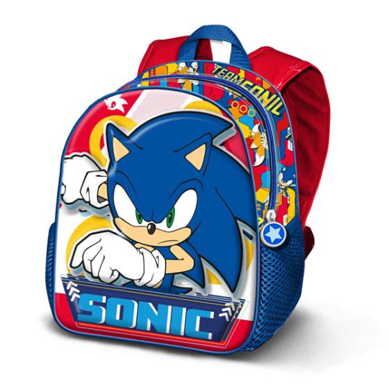 Σχολική τσάντα Νηπιαγωγείου KARACTERMANIA 2023 *SONIC* Game 3D 26cm X 31cm X 11cm