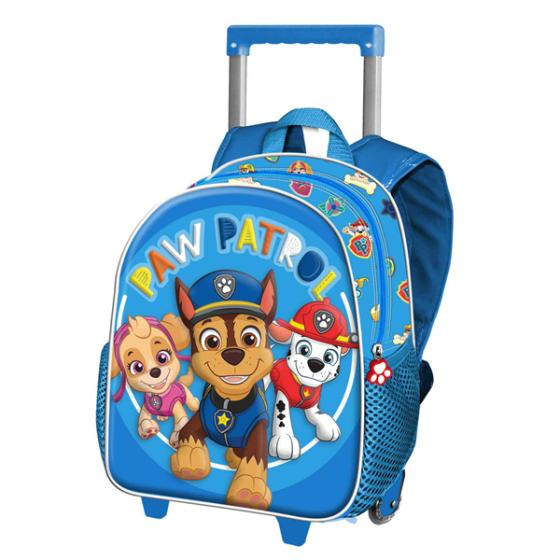 Σχολική τσάντα τρόλεϋ Νηπιαγωγείου KARACTERMANIA 2023 *PAW PATROL* 3D 26cm X 34cm X 13cm