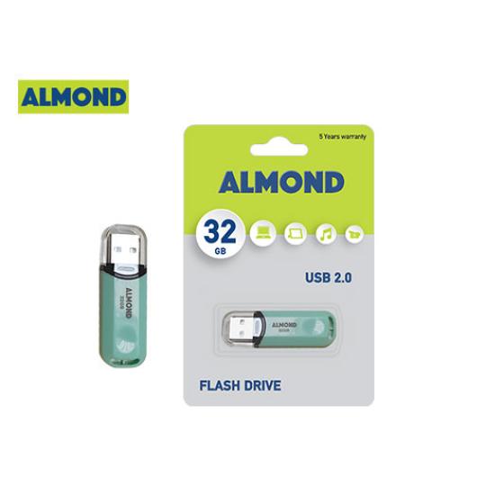 ALMOND FLASH DRIVE USB 32GB PASTEL MINT