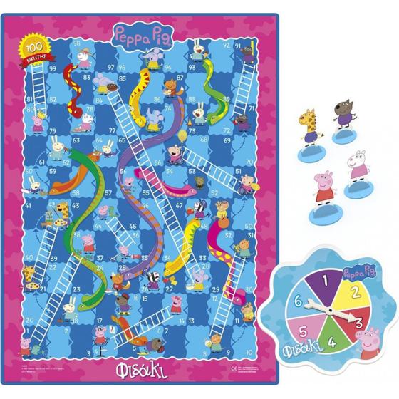 Hasbro Επιτραπέζιο Παιχνίδι Snakes And Ladders Peppa Pig (3+ ετών)