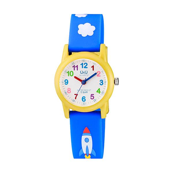 Παιδικό ρολόι με λουράκι Q&Q αδιάβροχο VR99J003Y + κουτάκι δώρου