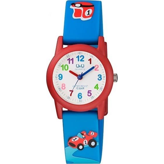 Παιδικό ρολόι με λουράκι Q&Q αδιάβροχο VR99J004Y + κουτάκι δώρου