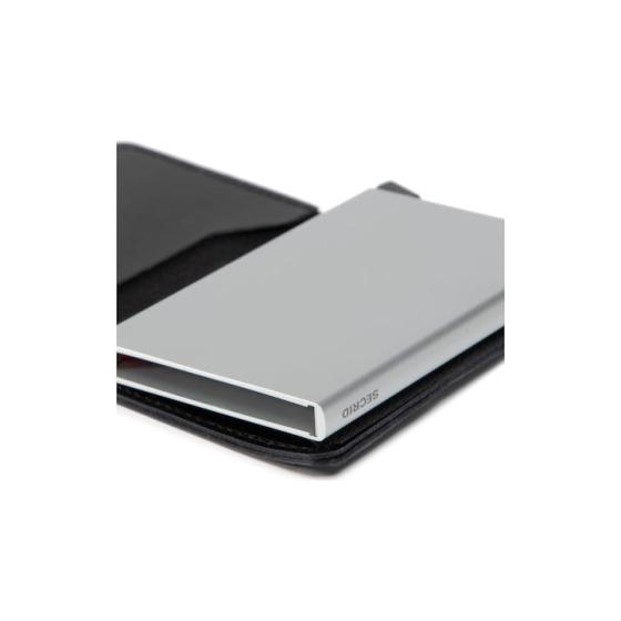 Secrid Miniwallet Original Δερμάτινο Ανδρικό Πορτοφόλι Καρτών με RFID και Μηχανισμό Slide Μαύρο