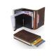 Secrid Miniwallet Original Δερμάτινο Unisex Πορτοφόλι Καρτών με RFID και Μηχανισμό Slide Whiskey