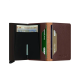 Secrid Slimwallet Vintage Δερμάτινο Unisex Πορτοφόλι Καρτών με RFID και Μηχανισμό Slide Espresso Brown