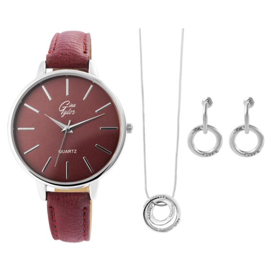 Σετ δώρου Γυναικείο Gina Tylor με ρολόι, κολιέ και σκουλαρίκια 1900255-001