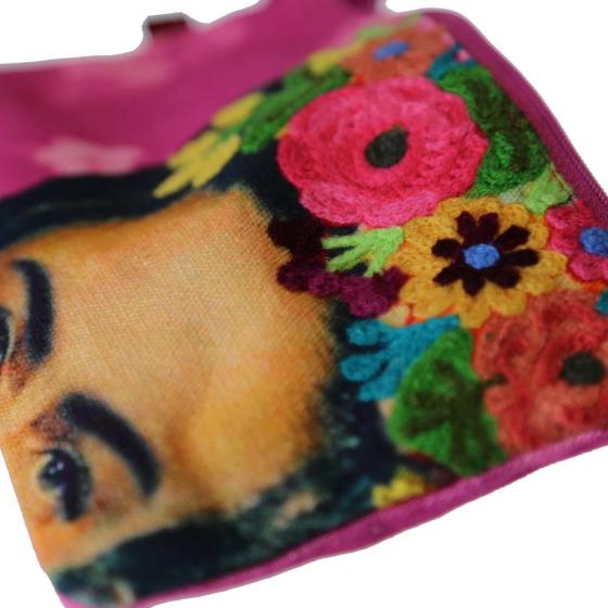 Νεσεσέρ Frida SYNCHRONIA Φούξια 23x13εκ. Κεντημένο βαμβακερό