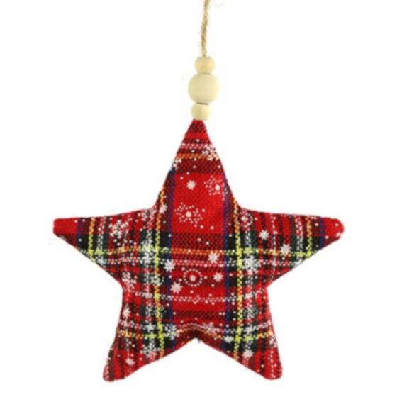 Χριστουγεννιάτικο αξεσουάρ Non-Branded κρεμαστό Αστέρι 27x15cm