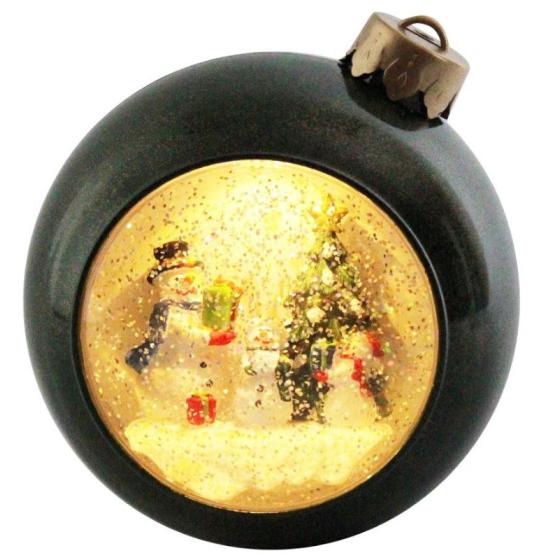 Χριστουγεννιάτικο διακοσμητικό Peha γυάλινο φανάρι με LED 5x14x16,5cm