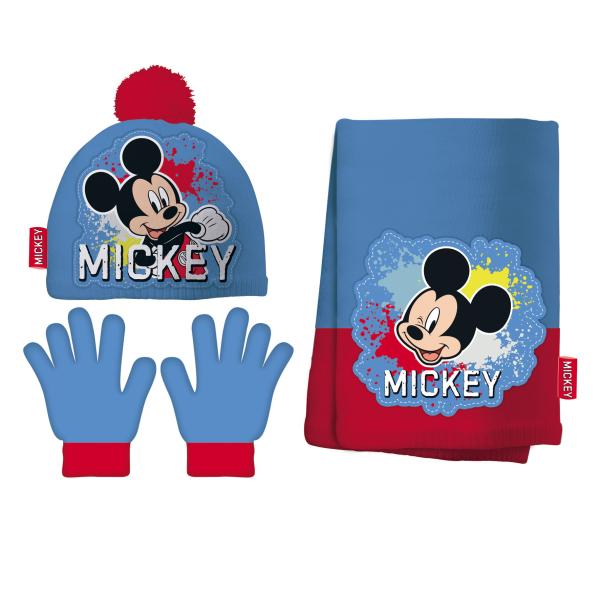 Παιδικό σετ σκουφάκι & γάντια Mickey Mouse 48-51 cm